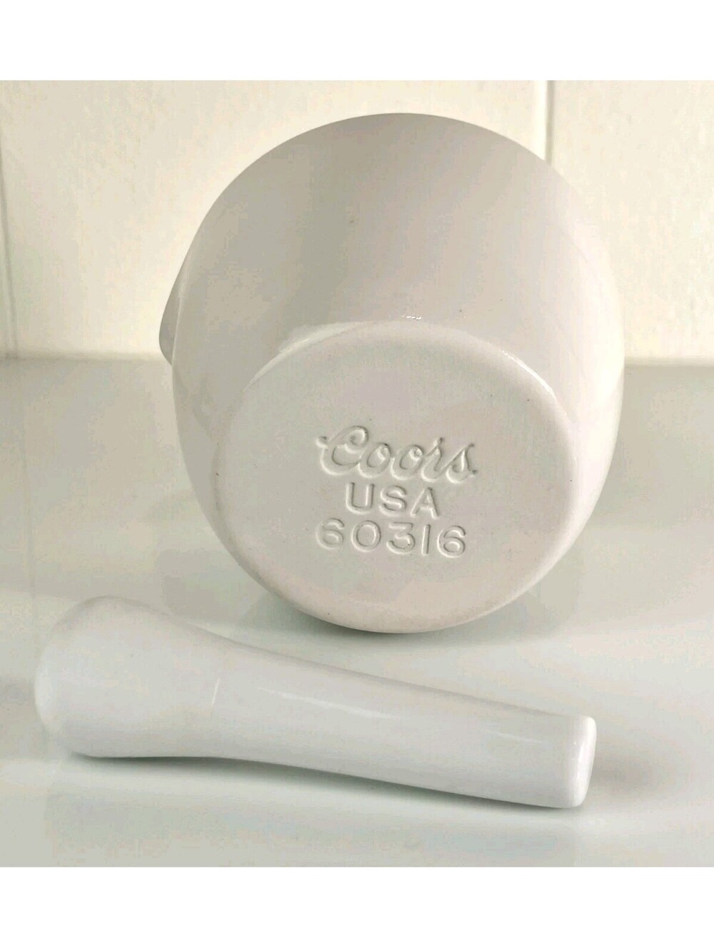 Vintage Coors USA Beer Mortar and Pestle Set 60316 Hops Grinder RARE New